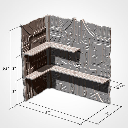 Ancient Large Ruin | WTC Foldable Terrain | Grimdark Tabletop Scenery