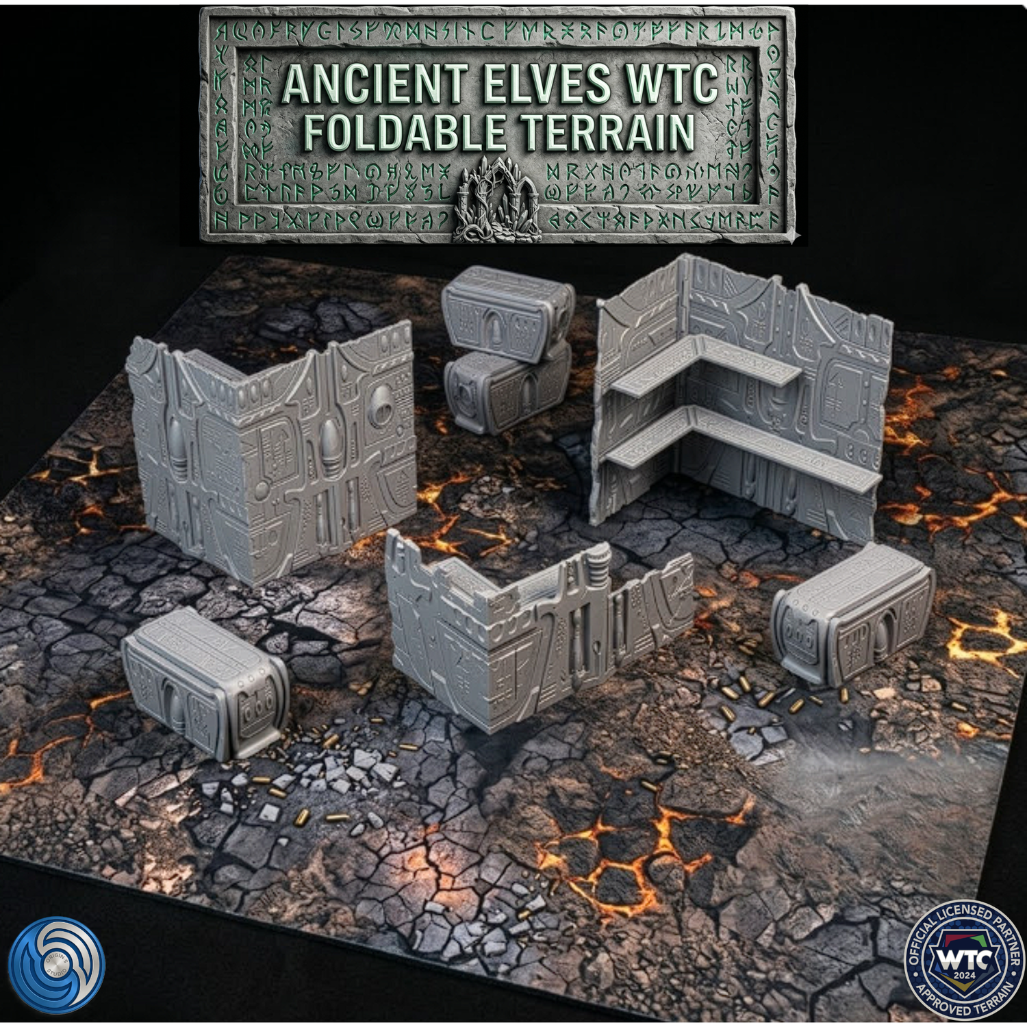 Ancient Elves WTC Foldable Terrain - Space Elf Ruins