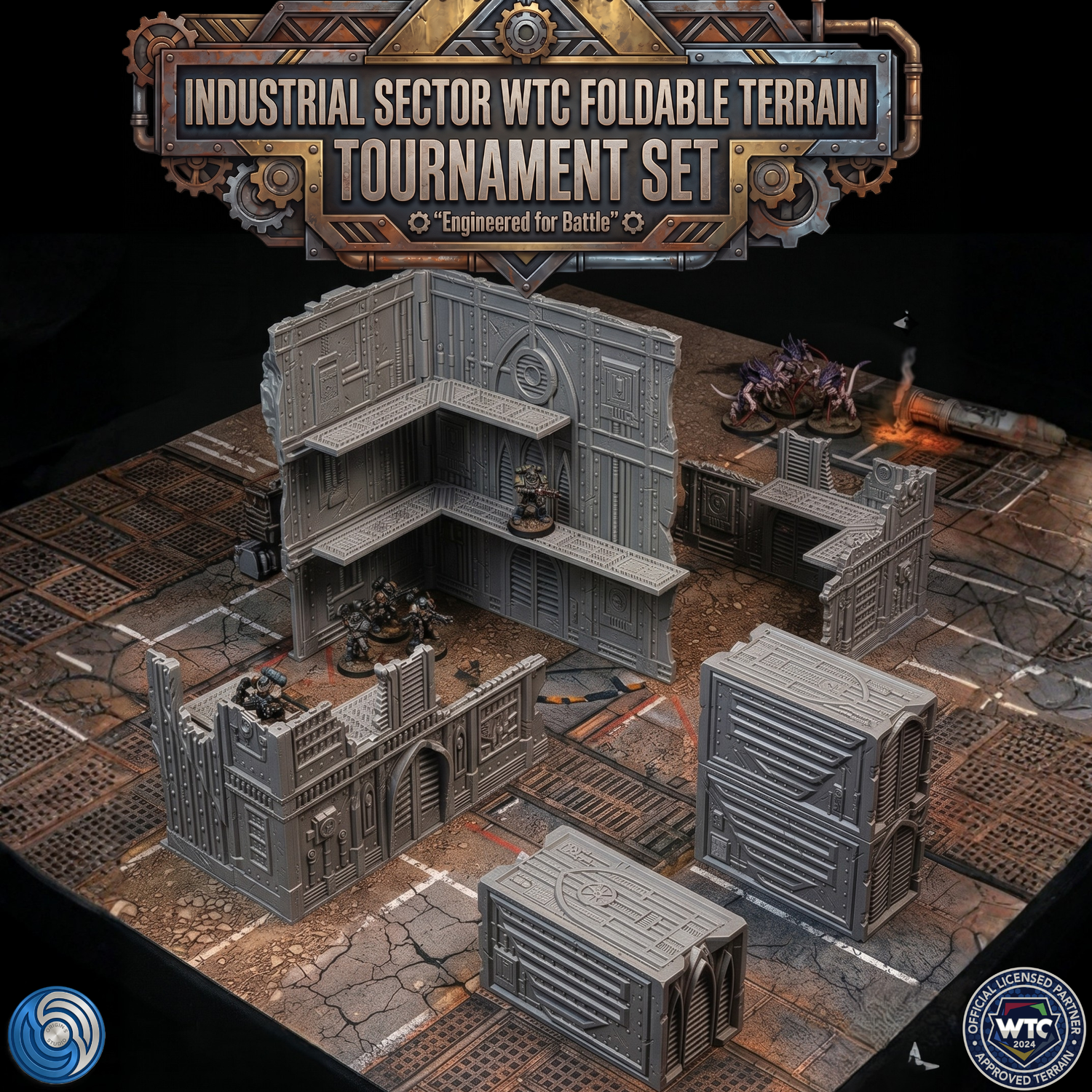 Industrial Sector WTC Foldable Terrain - Tournament Set