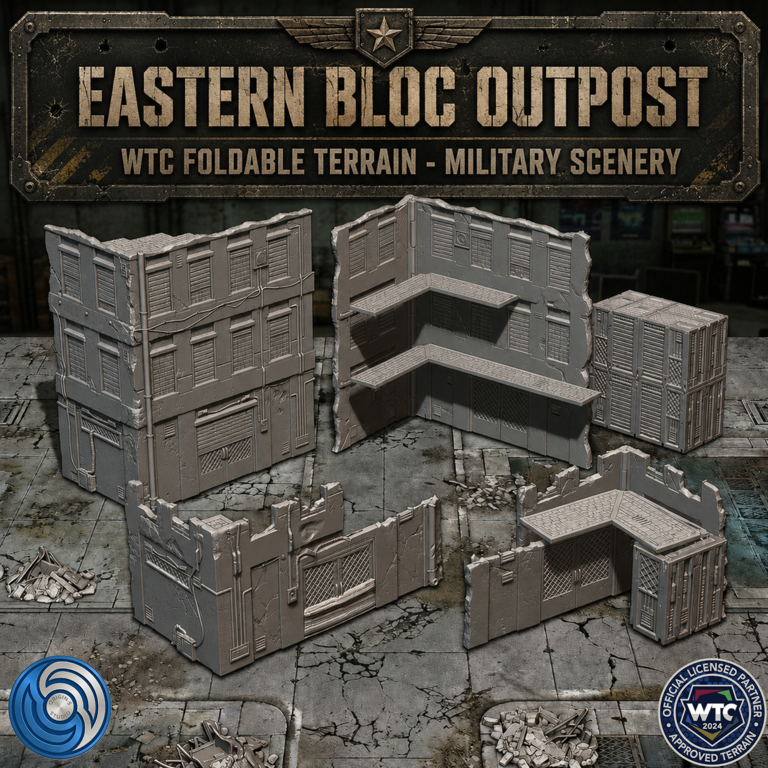 Eastern Bloc Outpost WTC Foldable Terrain - Military Scenery