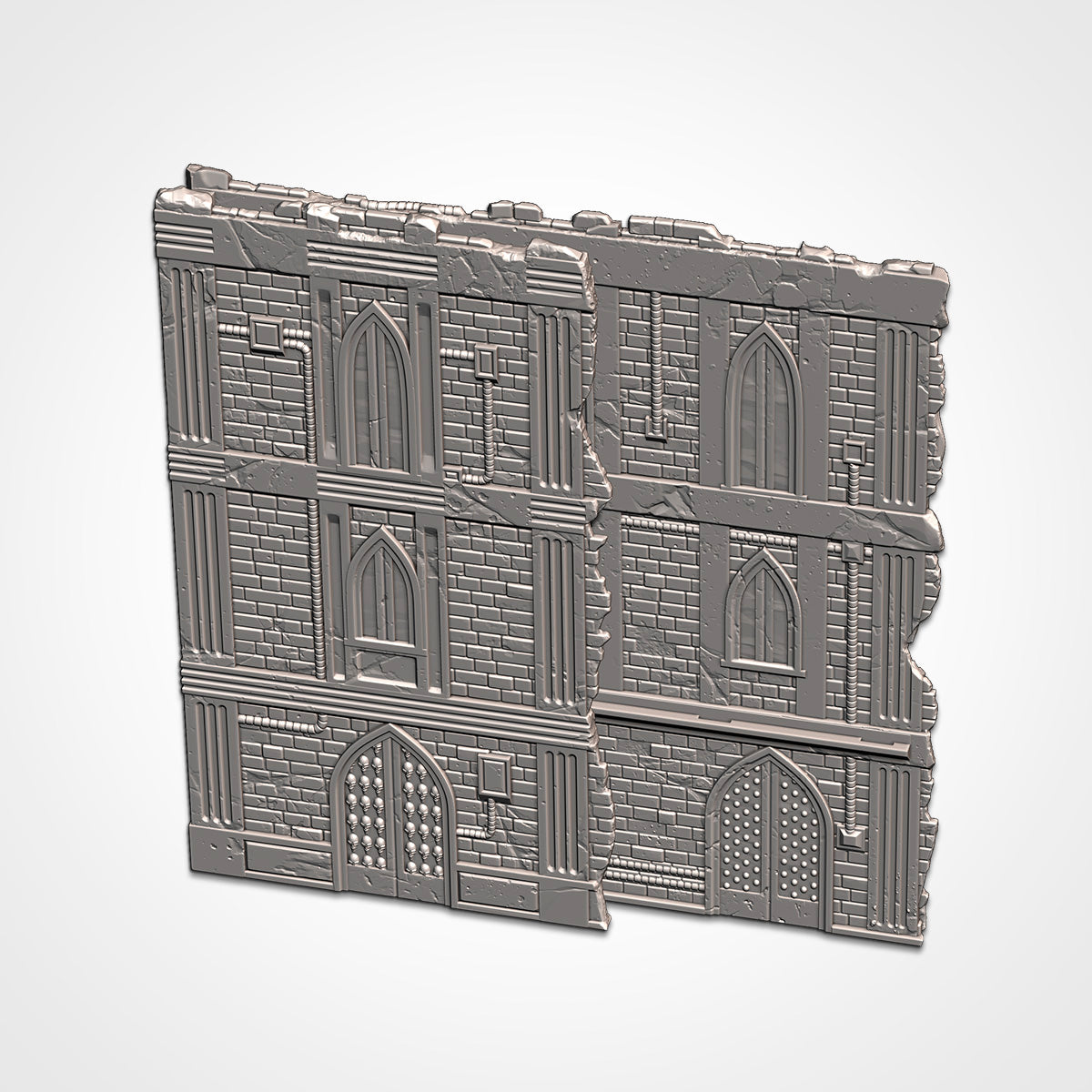 Cathedral Large Ruin | WTC Foldable Terrain | Grimdark Tabletop Scenery