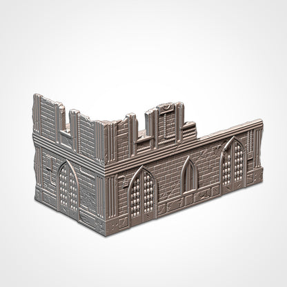Cathedral Small Ruin | WTC Foldable Terrain | Grimdark Tabletop Scenery