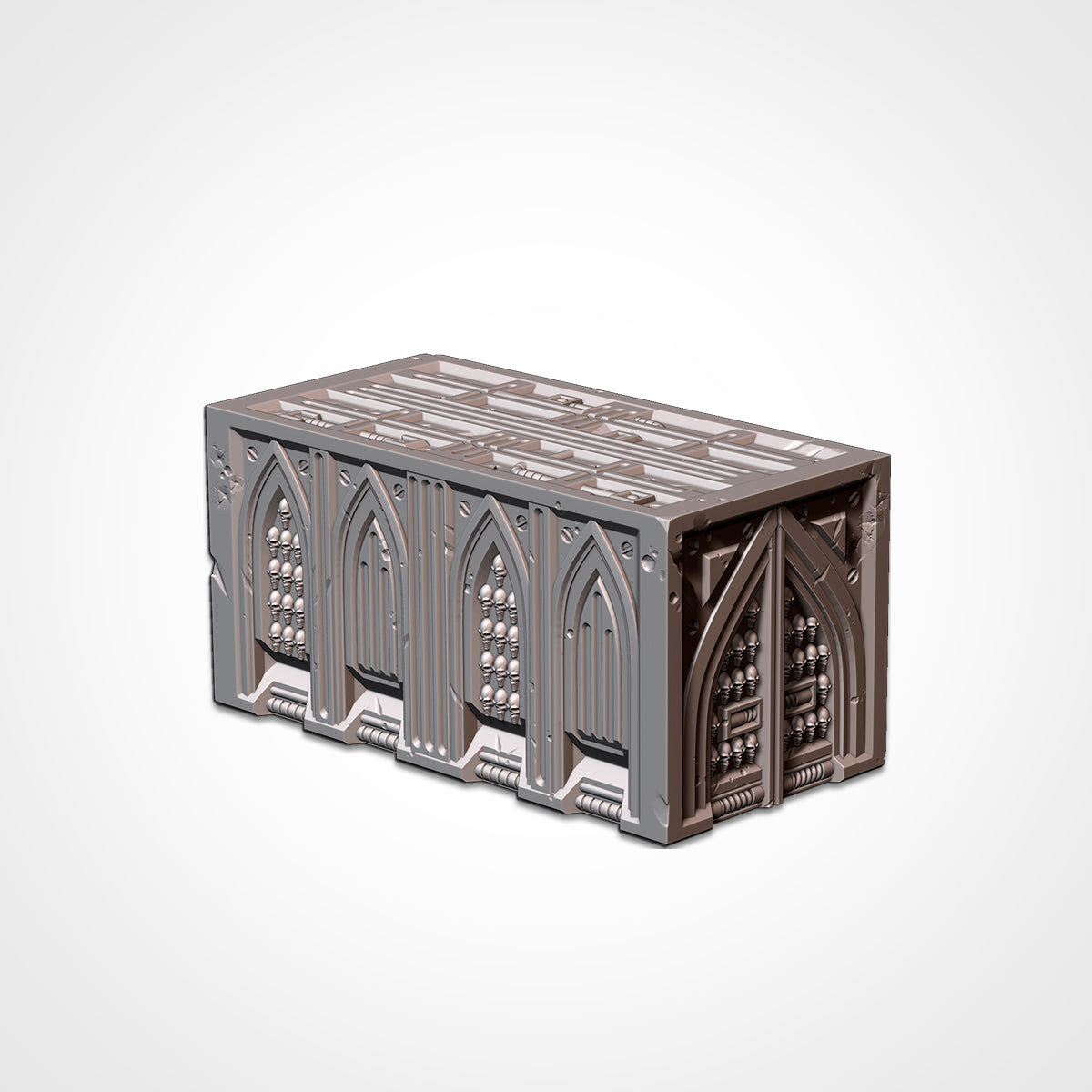 Cathedral Single Container | WTC Foldable Terrain | Grimdark Tabletop Scenery