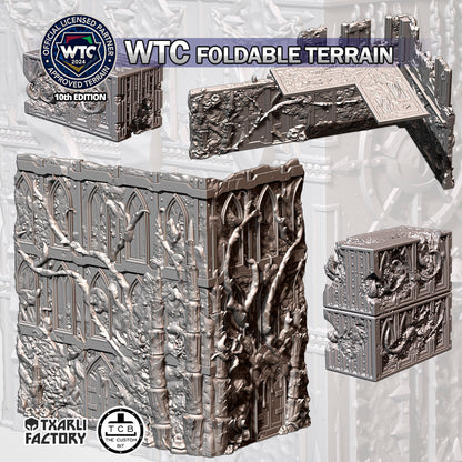 Alien Single Container | WTC Foldable Terrain | Grimdark Tabletop Scenery