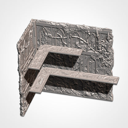 Alien Large Ruin | WTC Foldable Terrain | Grimdark Tabletop Scenery