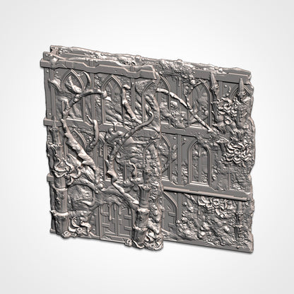 Alien Large Ruin | WTC Foldable Terrain | Grimdark Tabletop Scenery
