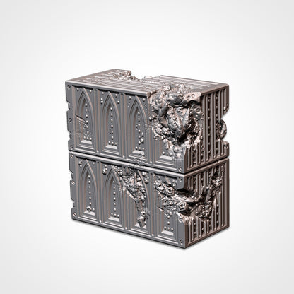 Alien Double Container | WTC Foldable Terrain | Grimdark Tabletop Scenery