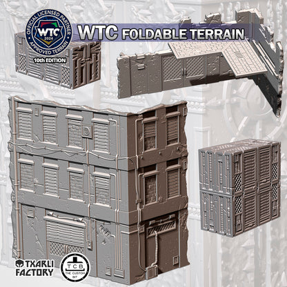 Eastern Bloc Double Container | WTC Foldable Terrain | Grimdark Tabletop Scenery
