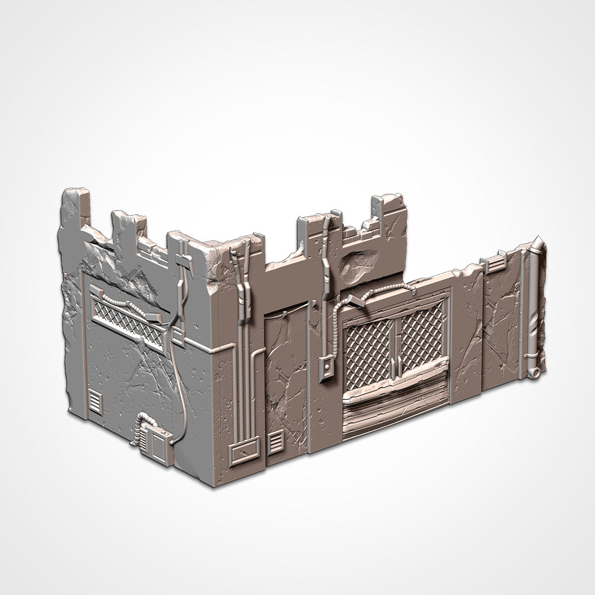 Eastern Bloc Small Ruin | WTC Foldable Terrain | Grimdark Tabletop Scenery