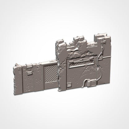 Eastern Bloc Small Ruin | WTC Foldable Terrain | Grimdark Tabletop Scenery