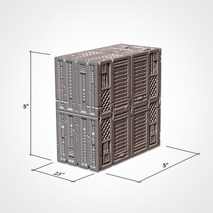 Eastern Bloc Double Container | WTC Foldable Terrain | Grimdark Tabletop Scenery