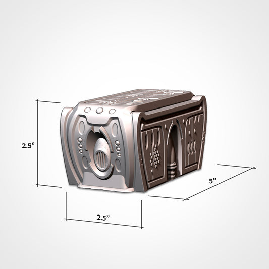 Ancient Single Container | WTC Foldable Terrain | Grimdark Tabletop Scenery