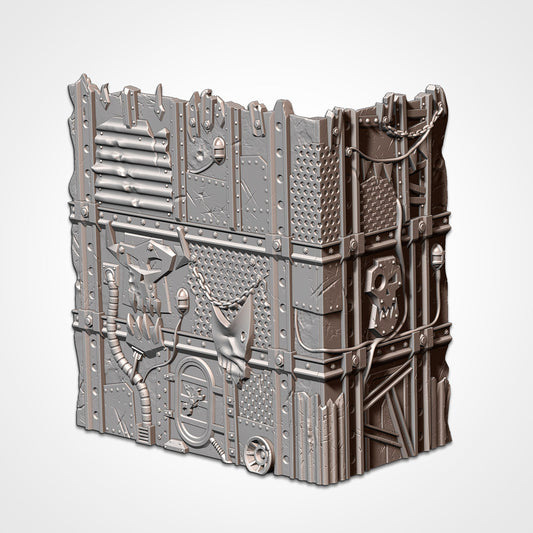Orcs Large Ruin | WTC Foldable Terrain | Grimdark Tabletop Scenery
