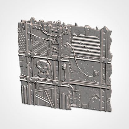 Orcs Large Ruin | WTC Foldable Terrain | Grimdark Tabletop Scenery