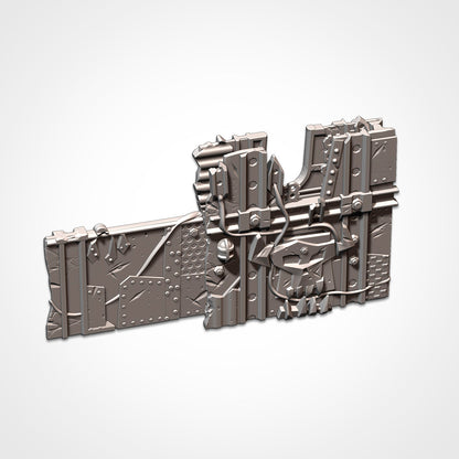 Orcs Small Ruin | WTC Foldable Terrain | Grimdark Tabletop Scenery