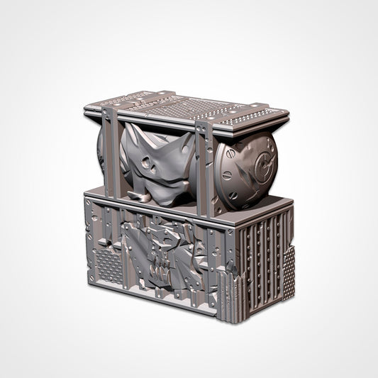 Orcs Double Container | WTC Foldable Terrain | Grimdark Tabletop Scenery