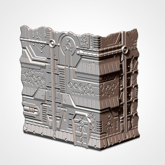 Necro Large Ruin | WTC Foldable Terrain | Grimdark Tabletop Scenery