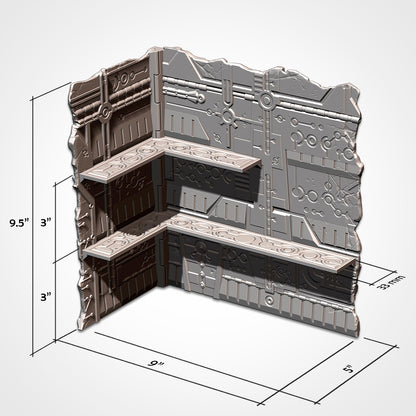 Necro WTC Foldable Terrain - Kill Team Set