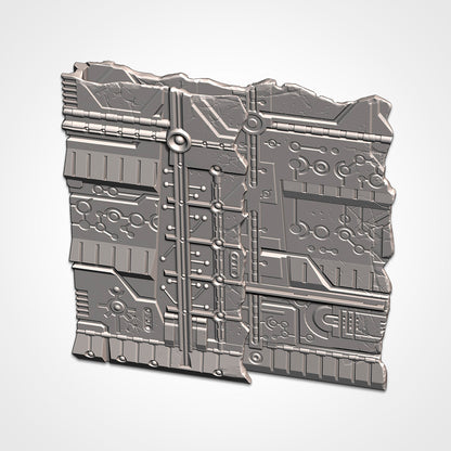 Necro Large Ruin | WTC Foldable Terrain | Grimdark Tabletop Scenery