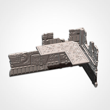 Necro Small Ruin | WTC Foldable Terrain | Grimdark Tabletop Scenery