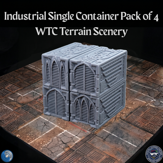 WTC Terrain Scenery industrial single container pack on a textured surface