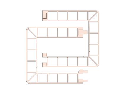Templets Pack of 10 | WTC 12"×6" Footprint Templates